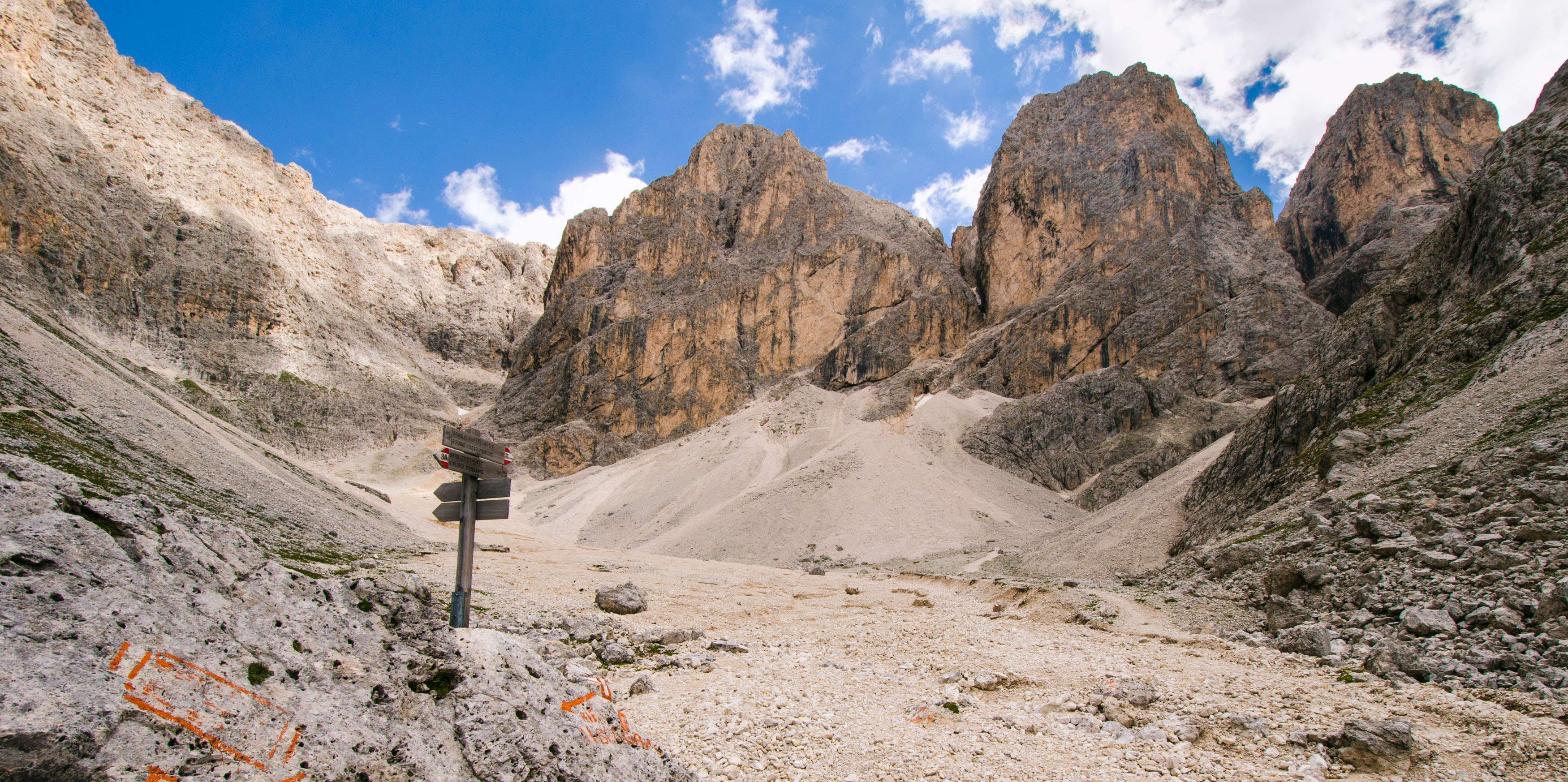 Ancient seabed of the Dolomites