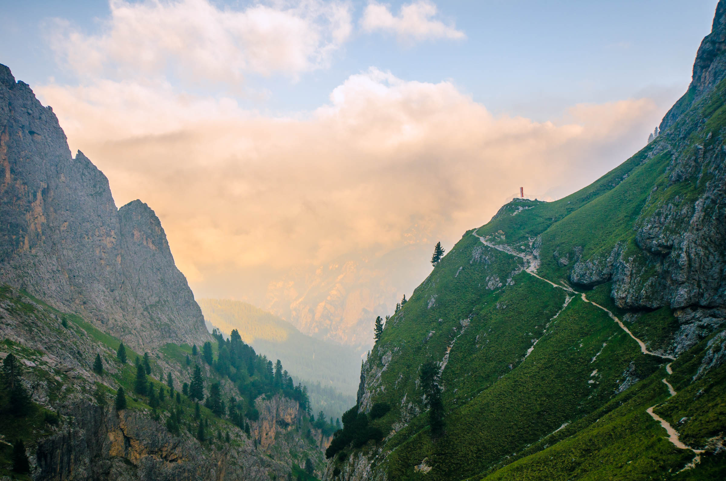 Sunrise in the Dolomites