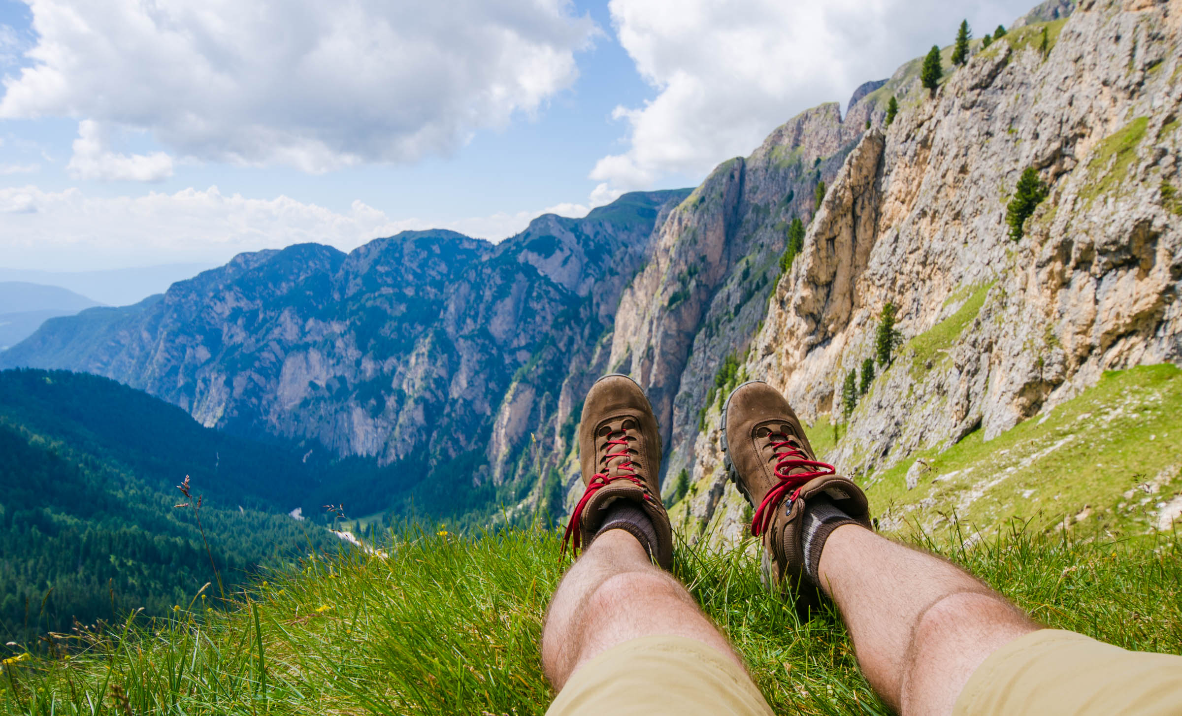 Lying in the grass near Grasleitenhutte