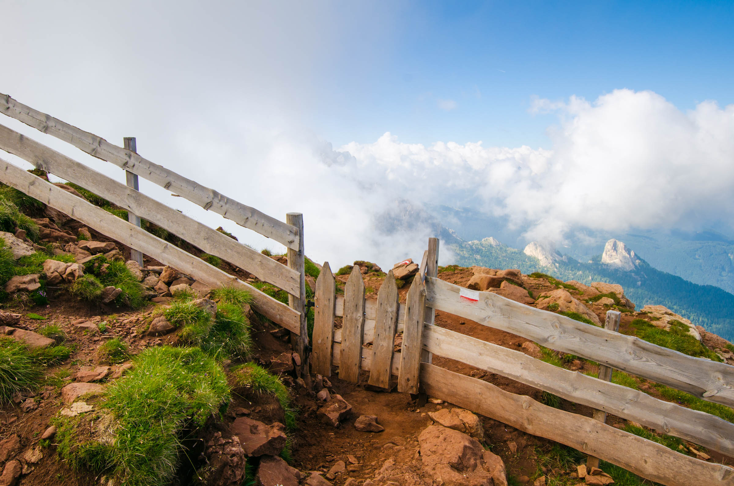 A gate on the Schlern plateau