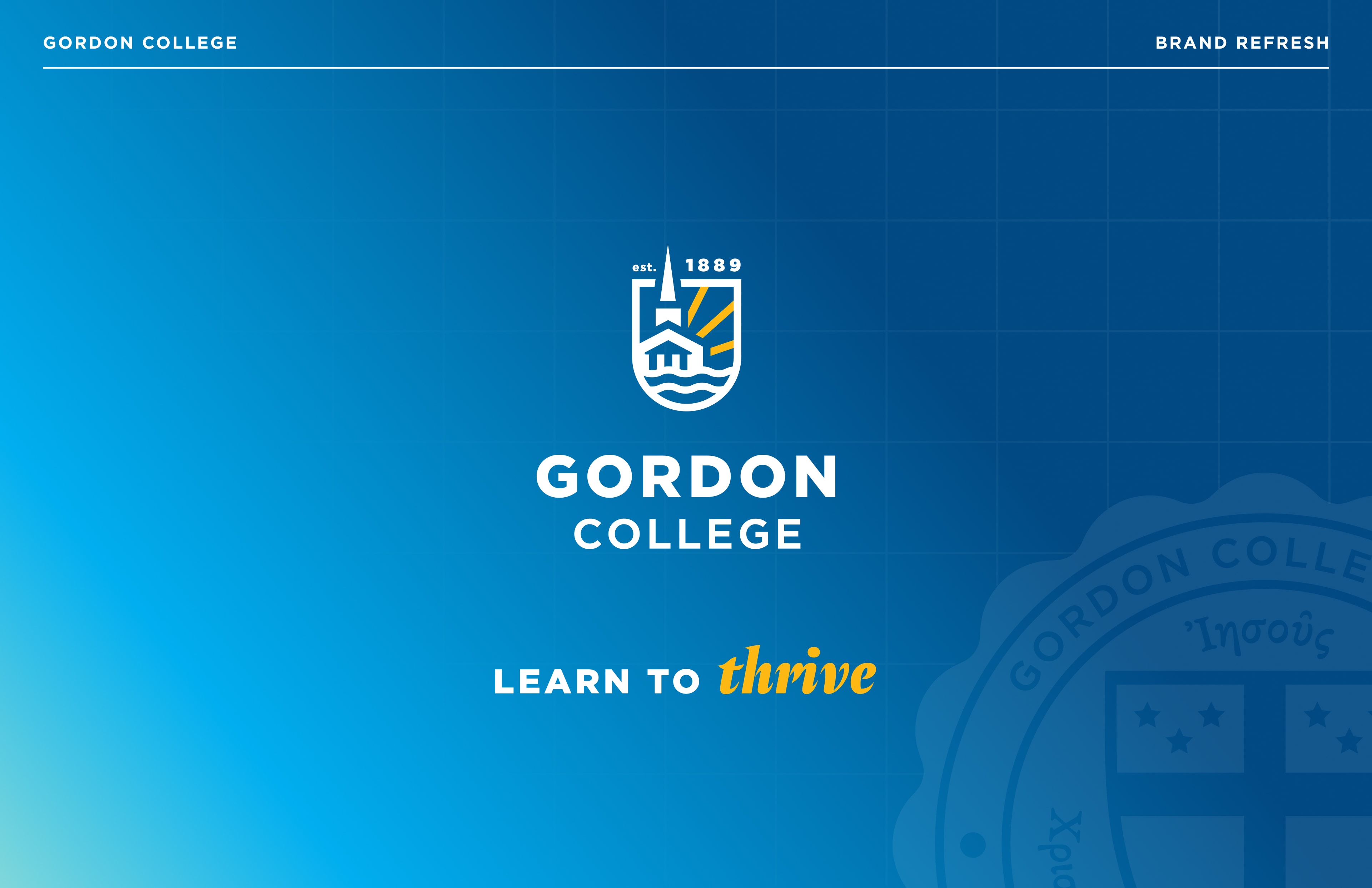 Gordon's new logo and tagline