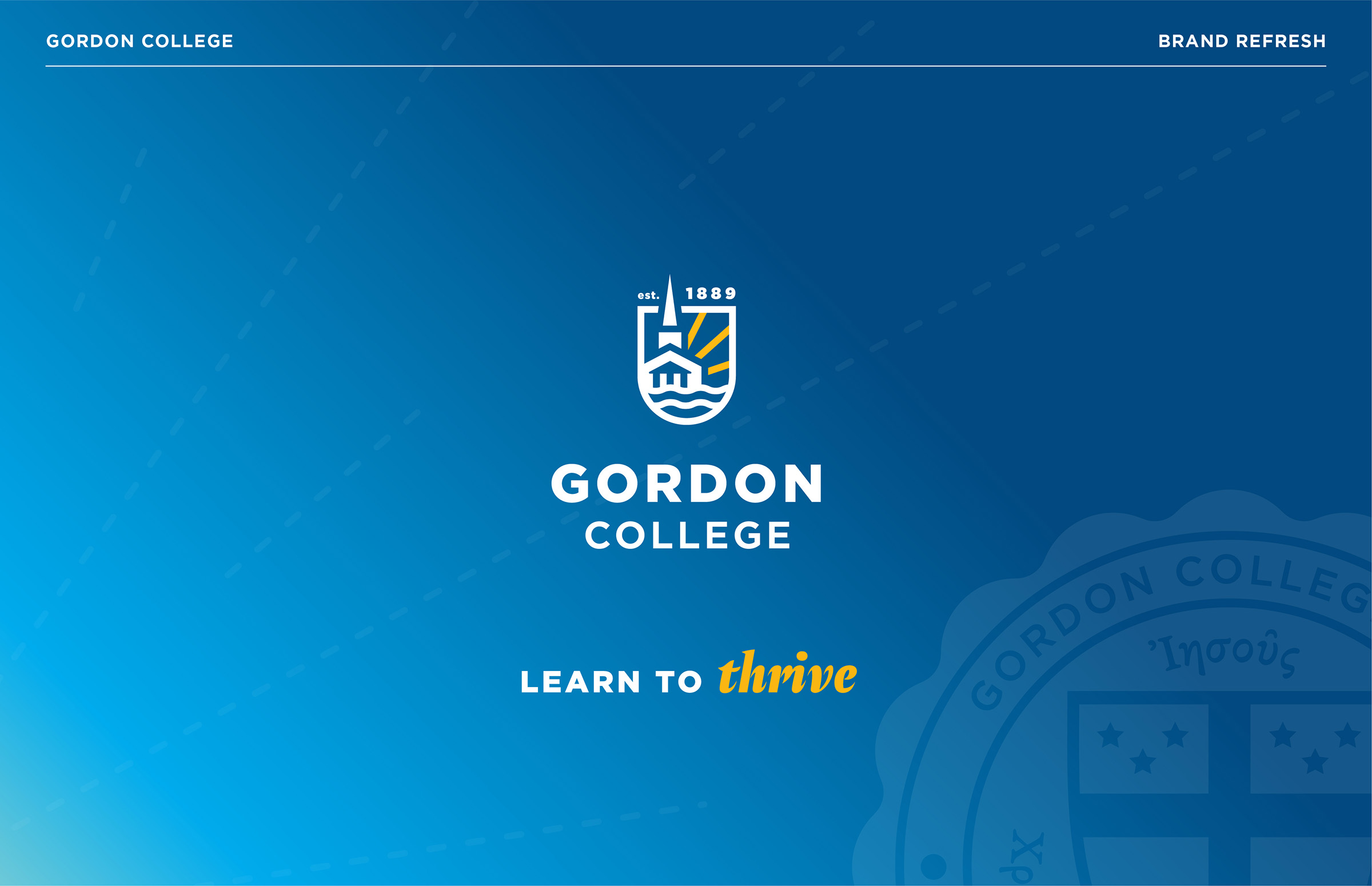 Gordon's new logo and tagline