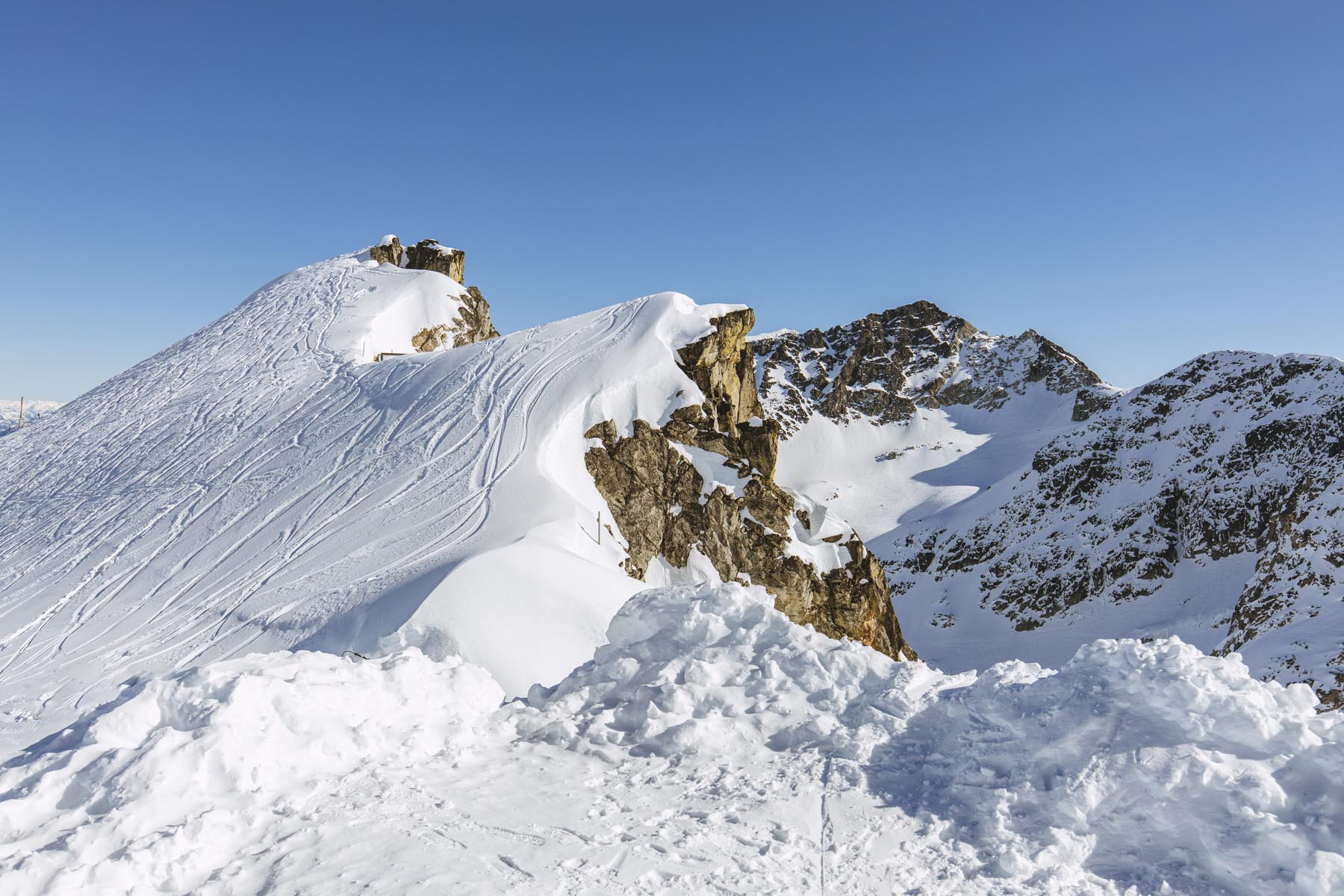 Above the t-bar atop Blackcomb