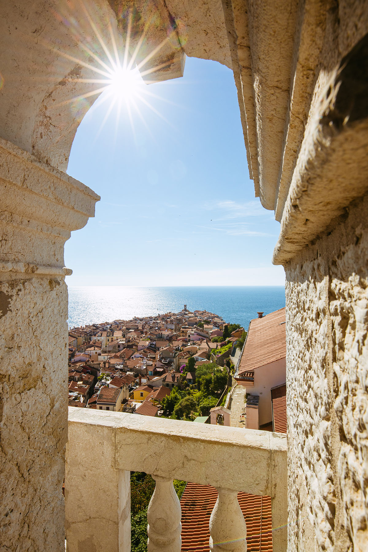 View of Piran from church belltower
