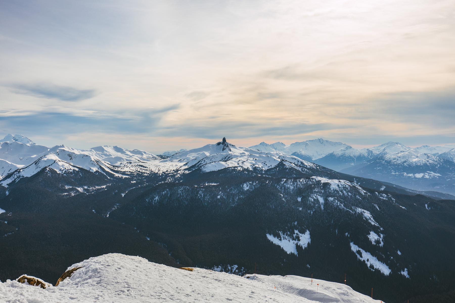 The Black Tusk in the distance from Whistler