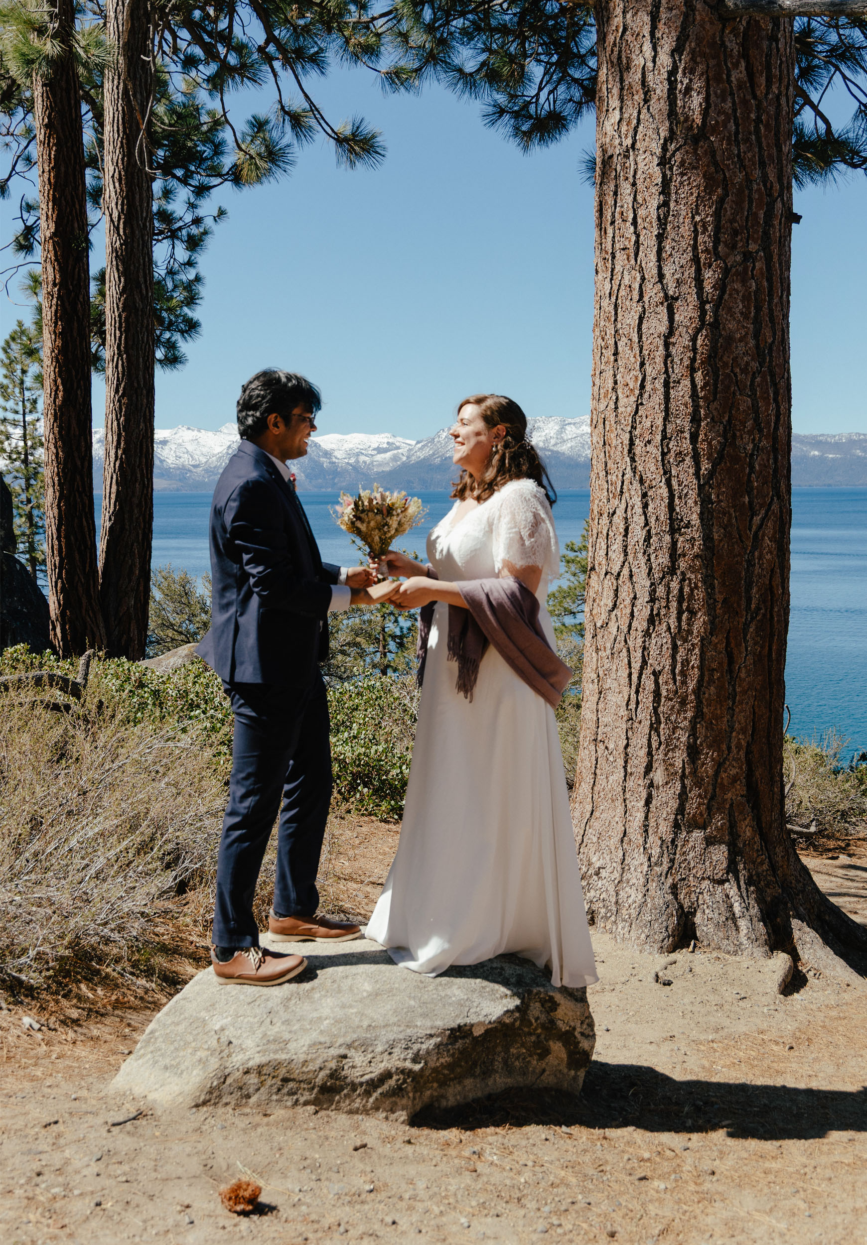 wedding portrait at Lake Tahoe