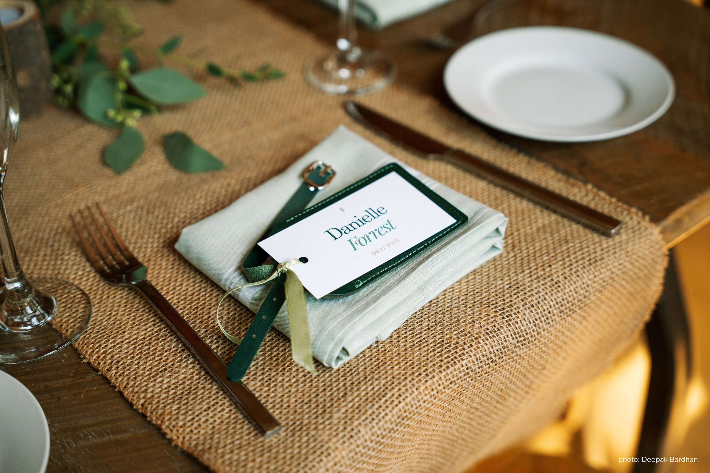Photo of place setting at table